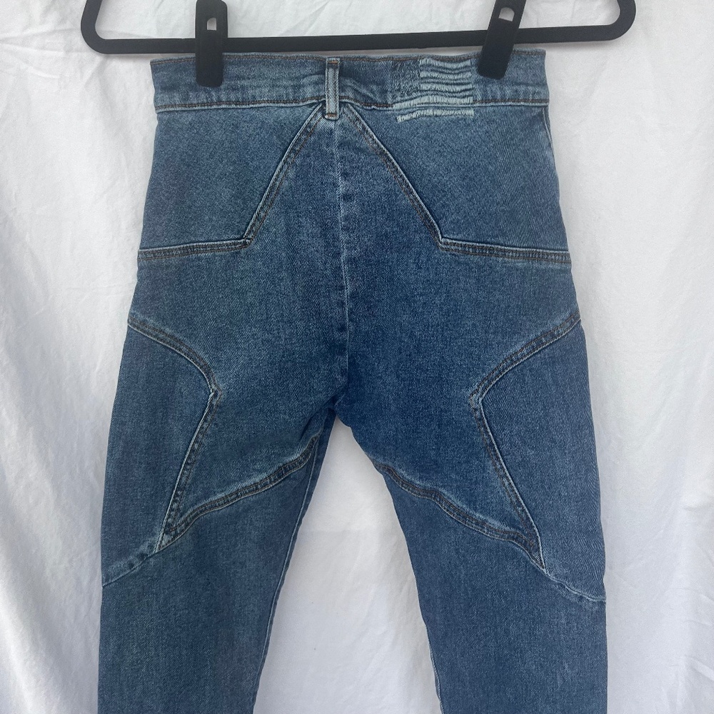 Revice Womens Super Cute Venus Star Jeans Medium Wash High Rise Size 27/28